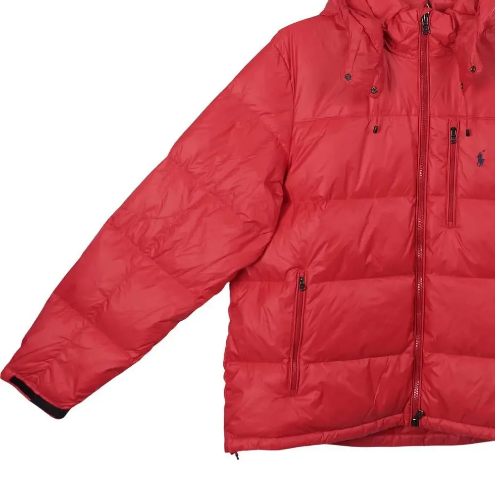 NWOT Polo Ralph Lauren El Cap Jacket 2XB Red Down Puffer Full Zip Hooded